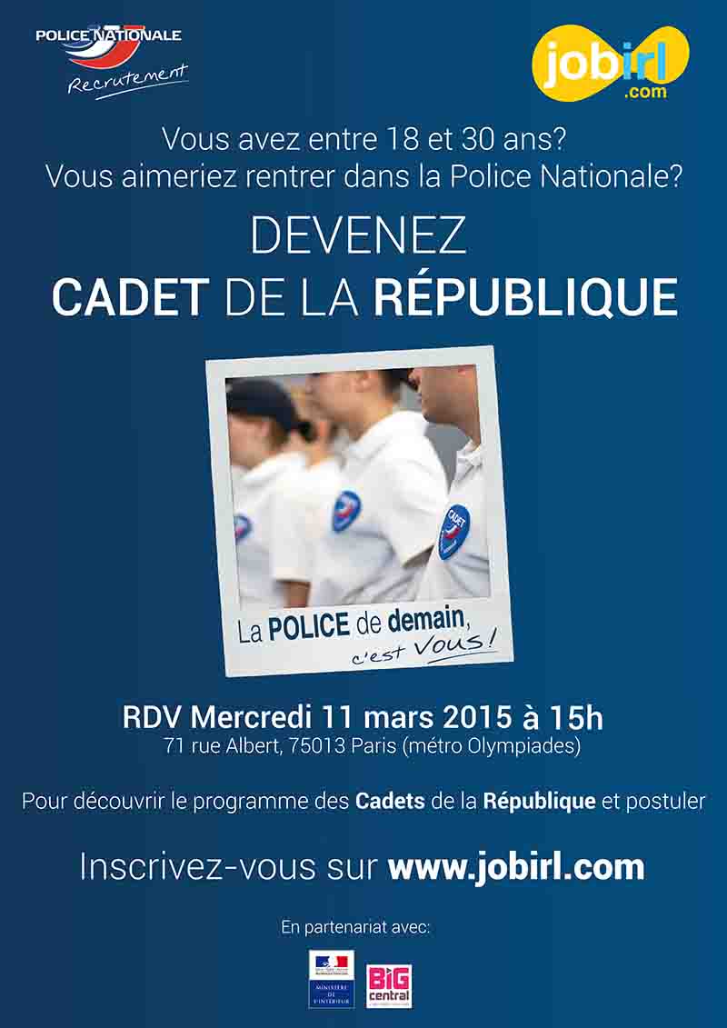 Vous avez entre 18 et 30 ans? Vus rêvez de travailler dans la Police Nationale?